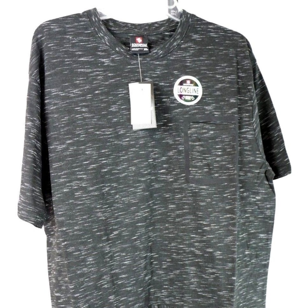 Southpole Men's Crewneck T-Shirt (Marbled Black)